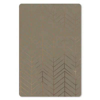 Produktbild von MuchoWow® Mauspad Mousepad Muster - Grün - Linie - Gold 40x60 cm - Mousepads - Maus Mat - Pad - Mausunterlage - Schreibtisch Accesoire