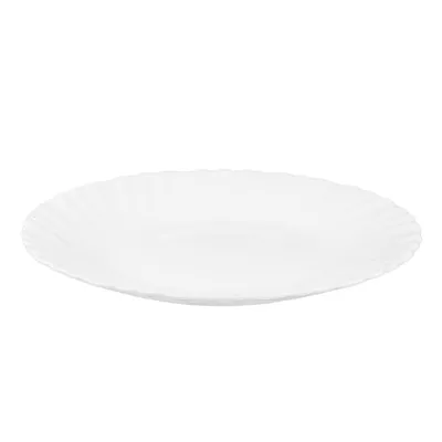 Obrázek produktu pro Carbo, dezertní talíř, průměr 19 cm – Bílý talíř na zákusky vyrobený z tvrzeného opálového skla