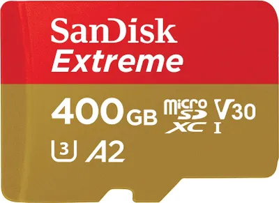 Produktbild von SanDisk Extreme microSDXC 400 GB SDSQXA1-400G-GN6MA Micro SDXC 400 GB Speicherkarte