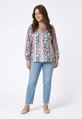 Produktbild von joella damen bluse plus size - mehrfarbig, XXL