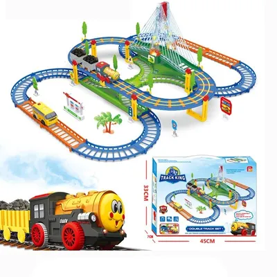Produktbild von EXTRALINK KINDER-ELEKTROZUG, Track King MIT LOKOMOTIVE UND BATTERIEWAGEN