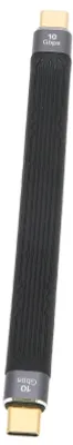 Image de Câble de données USB-C vers USB-C, 100 W, 5 A, recharge rapide PD haute puissance, 10 Gbps, 13 cm, pour téléphone portable et ordinateur portable