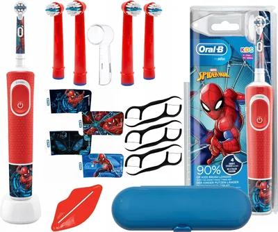 Productafbeelding van Accessoires: Hoesjes voor elektrische tandenborstels Oral-B Vitality, Spider-Man design