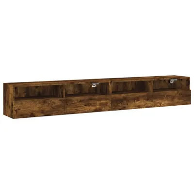 Produktbild von vidaXL TV-Wandschränke 2 Stk. Räuchereiche 100x30x30 cm Holzwerkstoff