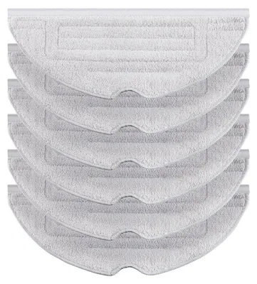Produktbild von 6 Stück Silberionen Wischtücher für Roborock S8/ S8+/ S7 MaxV/ S7 MaxV Plus/ S7 MaxV Ultra/ S7 Pro Ultra/ S7/ S7+ Roboter Staubsauger Mikrofaser VibraRise Wischtuch Ersatzteile Zubehörset (Hellgrau)