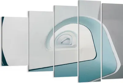 Produktbild von Bild auf Leinwand - Leinwandbild - 5 Teile - Dreidimensional Modern Spirale - 150x100cm - Wand Bild - Wanddeko - Wandbilder - Leinwanddruck - Bilder - Wanddekoration - Leinwand bilder - EG150x100-4693
