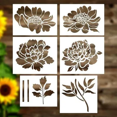 Imagen del producto de Decoración creativa para paredes y suelos: flores, formatos grandes, letreros. Amplia variedad de diseños florales, aptos para diferentes superficies. Decoración de paredes y suelos con diseños florales creativos