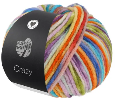 Produktbild von Lana Grossa - Crazy 0008 türkis lachs lila zartgrün himbeer orange