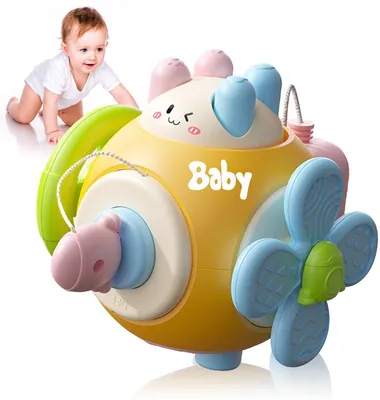 Produktbild von 6-in-1 Montessori Spielzeug Baby – Motorik Würfel für 1–3 Jahre Kinder
