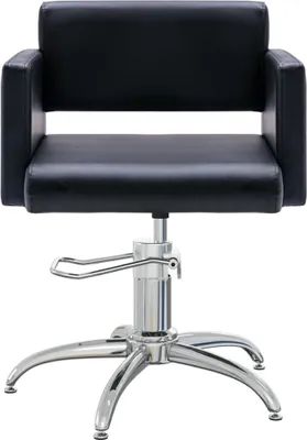 Produktbild von vidaXL Friseurstuhl Schwarz Kunstleder