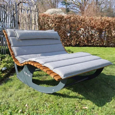 Produktbild von Waldsofa Balance (K) + Auflage hellgrau + Kissen hellgrau + Schutzhülle
