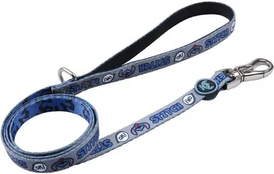 Image de Laisse pour chien Stitch Gris Bleu M