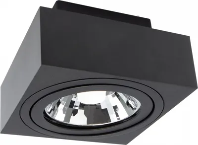 Produktbild von Spectrum LED Mirora GU10 AR111 schwenkbar schwarz Deckenleuchte max.250V IP20 max.35W eckig