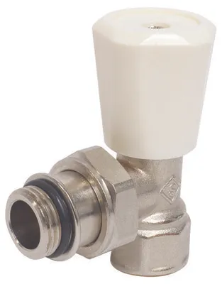 Obrázek produktu pro SOMATHERM FOR YOU – Jednopákový radiátorový ventil s úhlovým vývodem 3/8", poniklovaný