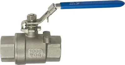 Produktbild von Riegler Edelstahlkugelhahn, 2-tlg., Baulänge nach DIN 3202-M3, G 1/4