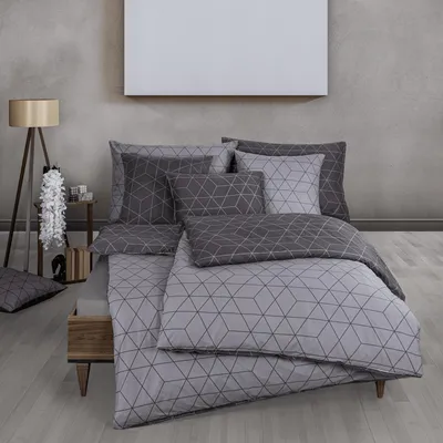 Produktbild von Bettwäsche Set Geo 100% Baumwolle, 135 x 200 / 80 x 80 cm, 2-teilig