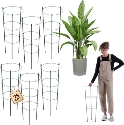 Image de KADAX Support de plantes en métal, 75 cm, 6 pièces