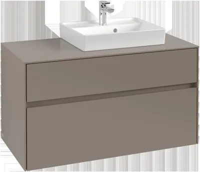Produktbild von Villeroy & Boch Collaro Waschbeckenunterschrank, Waschbecken rechts, 2 Auszüge, Wandmontage, 1000x548x500mm, C01500AB