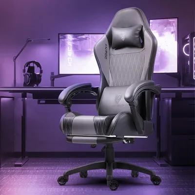 Immagine prodotto di Sedia da gaming - Sedia da ufficio - Sedia per computer - Poltrona reclinabile - Sedia ergonomica - Con poggiapiedi