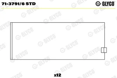 Produktbild von GLYCO 71-3791/6 STD Pleuellager für DAF 95 85