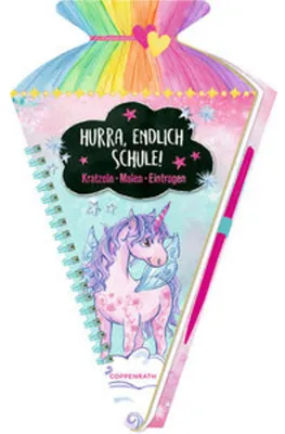 Produktbild von Schultüten-Kratzelbuch - Einhorn-Paradies - Hurra, endlich Schule!