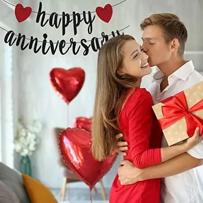 Produktbild von Herz-Wimpelbogen  - hängende Deko, für Valentinstag & Hochzeit