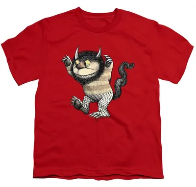 Productafbeelding van "Where the Wild Things Are" - T-shirt voor kinderen, model TV38677 (maat 140-146), rood