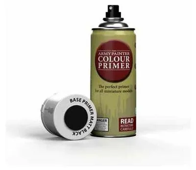Imagen del producto de Base Primer - Matt Black – Miniaturas – Army Painter