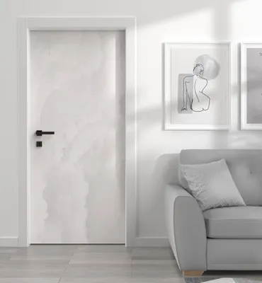 Produktbild von Türtapete Türposter Türfolie selbstklebend Marmor weiß Türaufkleber