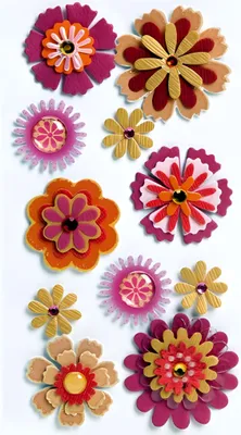 Produktbild von HEYDA 203780686 Stick-On's-Mix Blumen Mix 75 x 165 cm