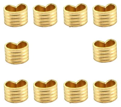 Kupferösen 10er-Pack, Drahtkabelverbinder, gold, für 3D-Drucker