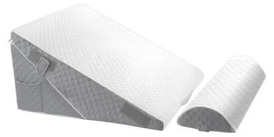 Image de Coussin ergonomique en forme de coin pour le soutien du dos