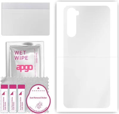 Produktbild von apgo Rückseite Schutzfolie, klar, kompatibel mit OnePlus Nord, Hinten Hydrogel-Displayschutzfolie mit Positionierhilfe, kratzfest, einfache Montage