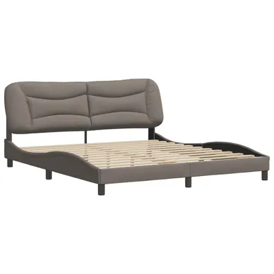 Produktbild von Bettgestell ohne Matratze "Hvar" Taupe 180x200 cm Stoff