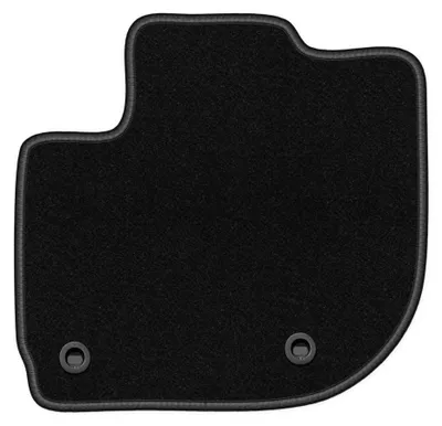Productafbeelding van Velours bestuurdersmat voor Honda Jazz V vanaf 2020 – zwart, op maat – Wielganizator BASIC