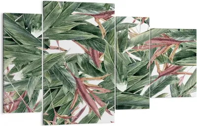 Produktbild von Bild auf Leinwand - Leinwandbild - Pflanze Blatt Blume - 120x70cm - Wand Bild - Wanddeko - Leinwanddruck - Bilder - Kunstdruck - Wanddekoration - Leinwand bilder - Wandkunst - DL120x70-3844