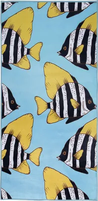 Obrázek produktu pro BELIANI Vícebarevný dětský koberec 80 x 140 cm se žlutými rybičkami do dětského pokoje