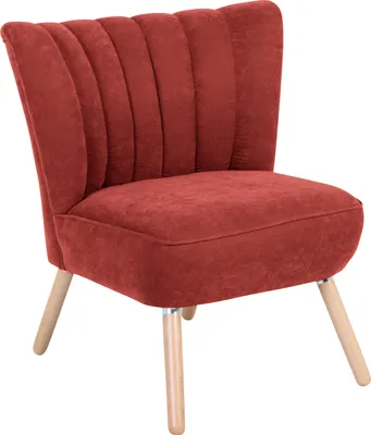 Produktbild von Max Winzer Sessel Alessandro - Velourstoff terracotta - Maße: 70 x 66 x 80 cm