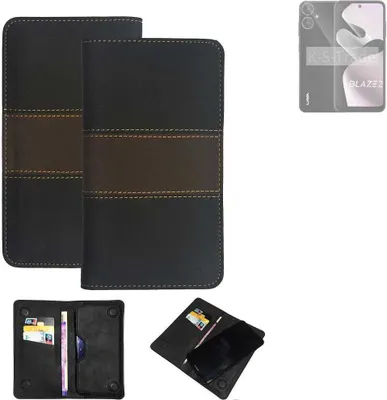 Produktbild von K-S-Trade Hülle Handyhülle kompatibel mit Lava Blaze 2 Schutzhülle Walletcase Bookstyle Tasche Schutz Case Handytasche Wallet Cover Kunstleder