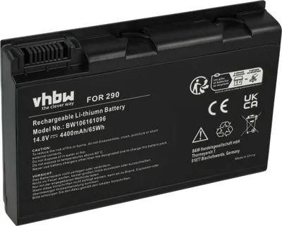 Produktbild von vhbw Akku Ersatz für Acer BTT3506.001, BTT3504.001, BATCL50L4, BATCL50L /BATCL51L, BATCL50L, A5525024 für Notebook (4400 mAh, 14,8 V, Li-Ion)
