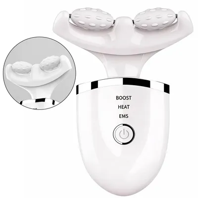 Produktbild von Anti-Falten-Gesichtsmasseur, LED-EMS-Schröpfmassagegerät, 3 Modi, konstante Wärme bis 45°C, formende Gesichtsbehandlung, elektrischer Lift-Massager