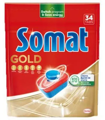 Zdjęcie produktu dla Somat, Gold Tabletki do zmywarki, 34 sztuki