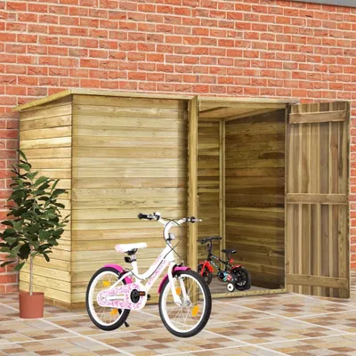Obrázek produktu pro Zahradní kůlna na kola 232 x 110 x 170 cm impregnovaná borovice