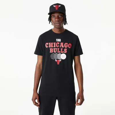 Zdjęcie produktu dla T-shirt męski T-shirt męski New Era NBA z grafiką drużyny Chicago Bulls biały - 2XL