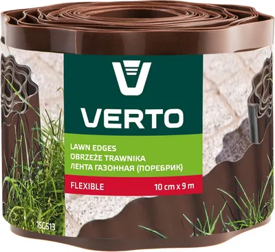 Produktbild von Verto Rasenkante in Braun 9 m x 10 cm