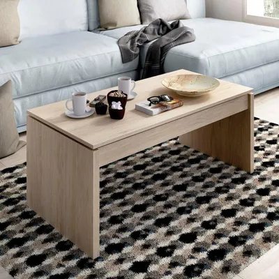 Produktbild von Dmora Couchtisch Cuar 102x50x43h cm Braun mit Stauraum