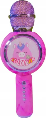 Immagine prodotto di Squishmallows Microfono Karaoke Altoparlante Bluetooth 2-in-1 per bambini al telefono / KMSQM-BT-LOLA