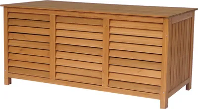 Produktbild von Gartenbox aus Holz "Macao" - 130 x 64 x 60 cm - Braun