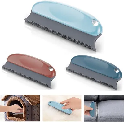 Produktbild von PolkaHome® Tierhaarbürste – 3er Set Flusenentferner für Teppiche, Kleidung, Möbel & Auto – Haarentferner für Hunde- und