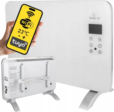 Produktbild von PORTO WiFi 1000W Weißer Konvektorheizer
